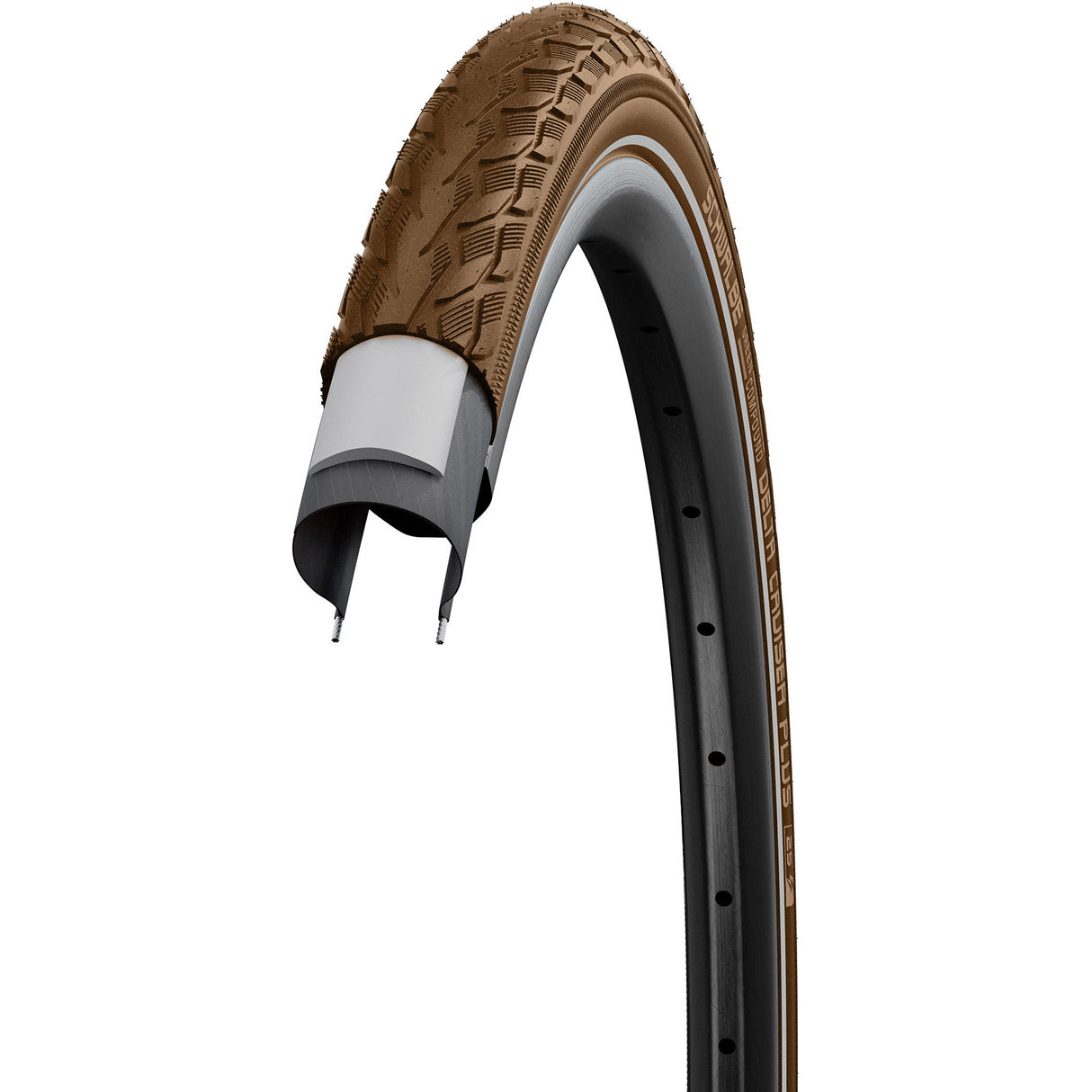 Schwalbe buitenband 28x1 5 8x1 3 8 (37-622) delta cruiser bruin reflex