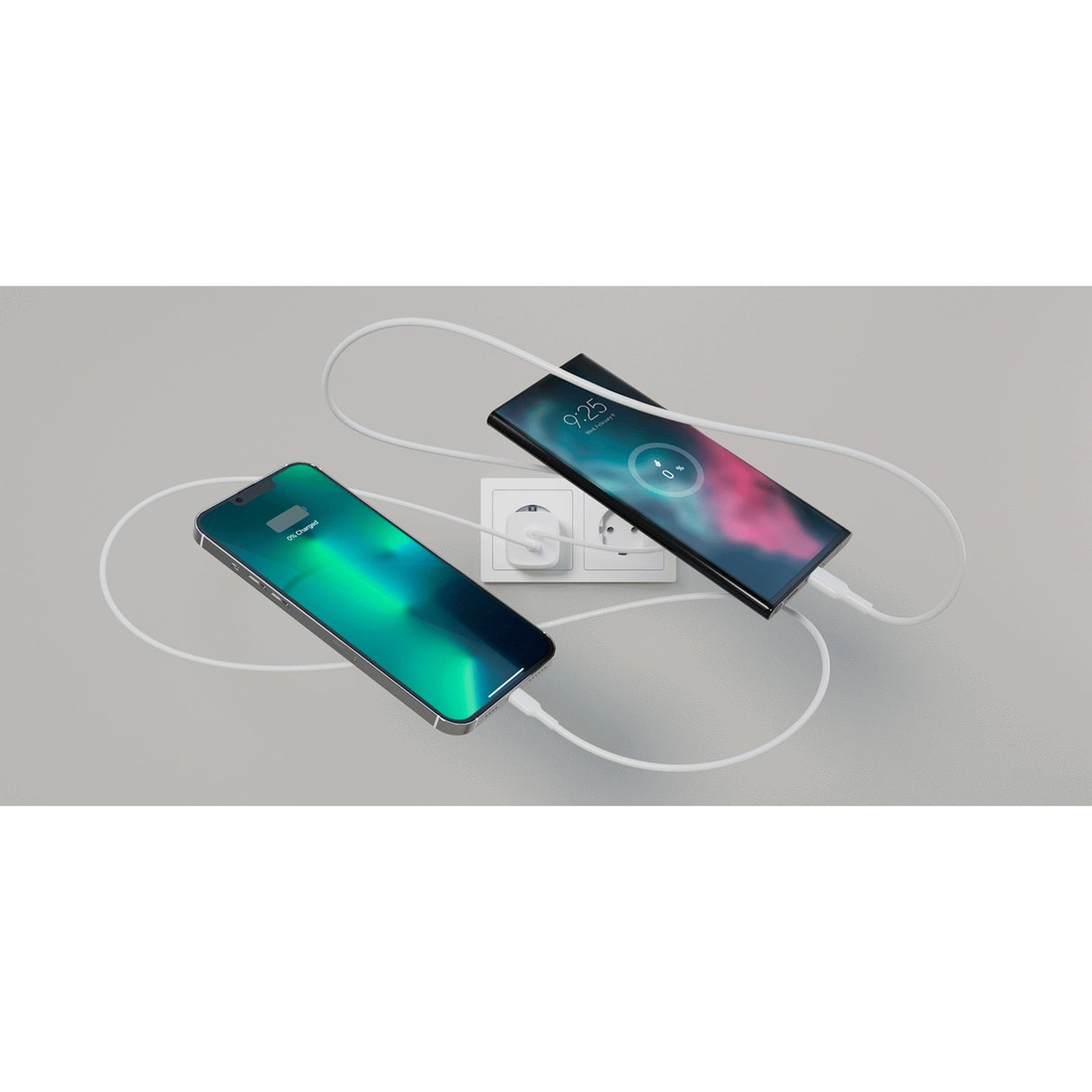 Belkin BoostCharge 2-poorts USB-C GaN-wandlader met P