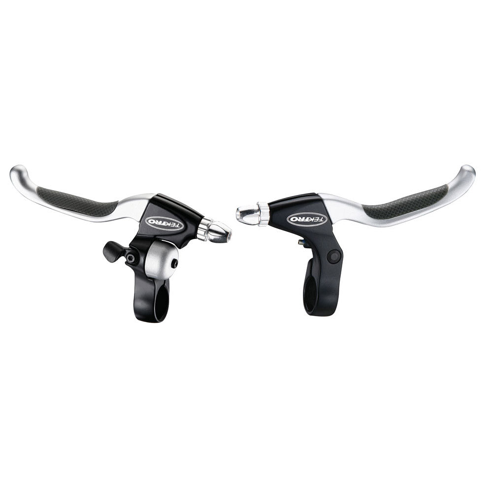 TEKTRO CL530TS+CL533RT Rollerbrake remgreepset 4-vinger zwart satijn met bel (hangverpakking)