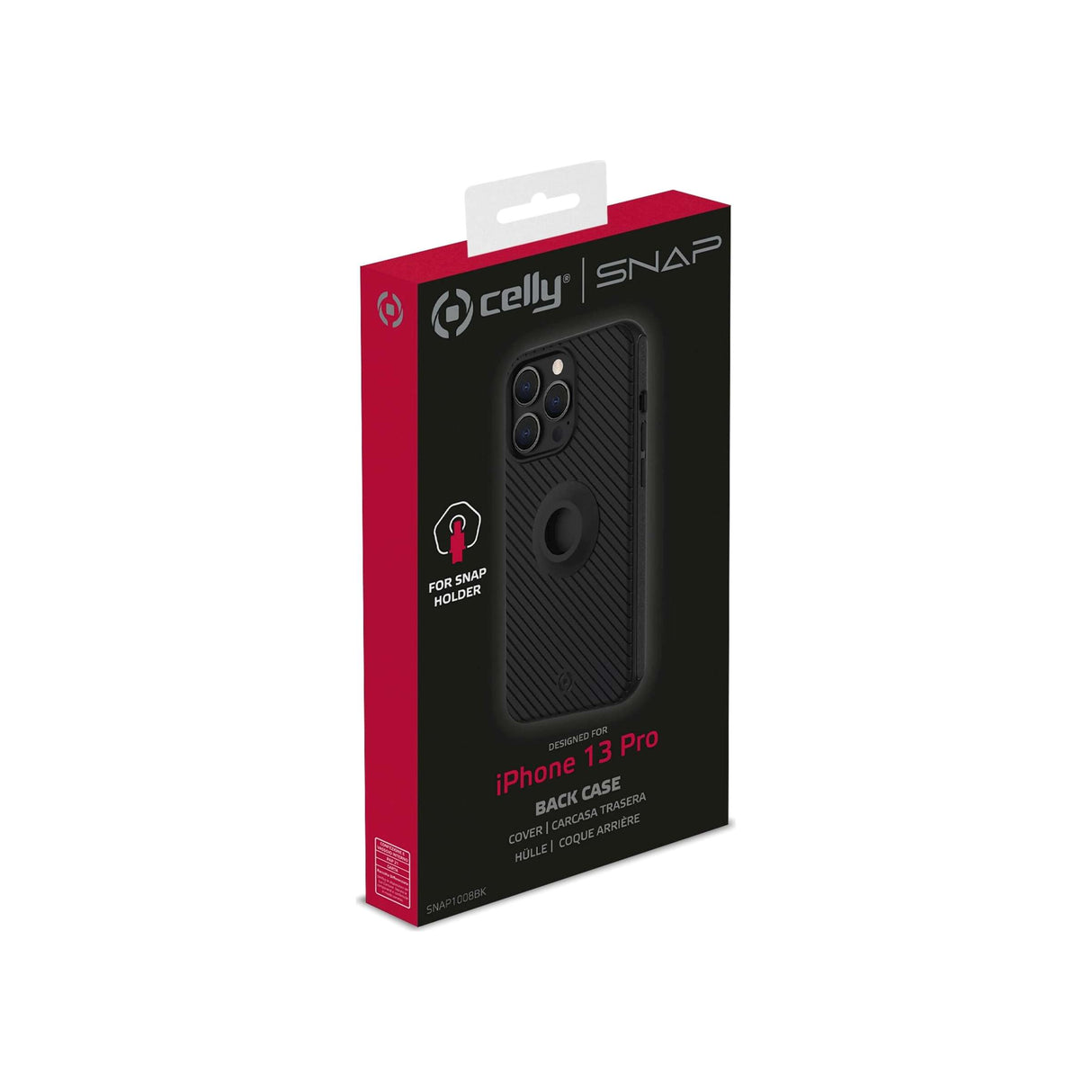 Celly Snap iPhone 13 hoes voor telefoonhouder