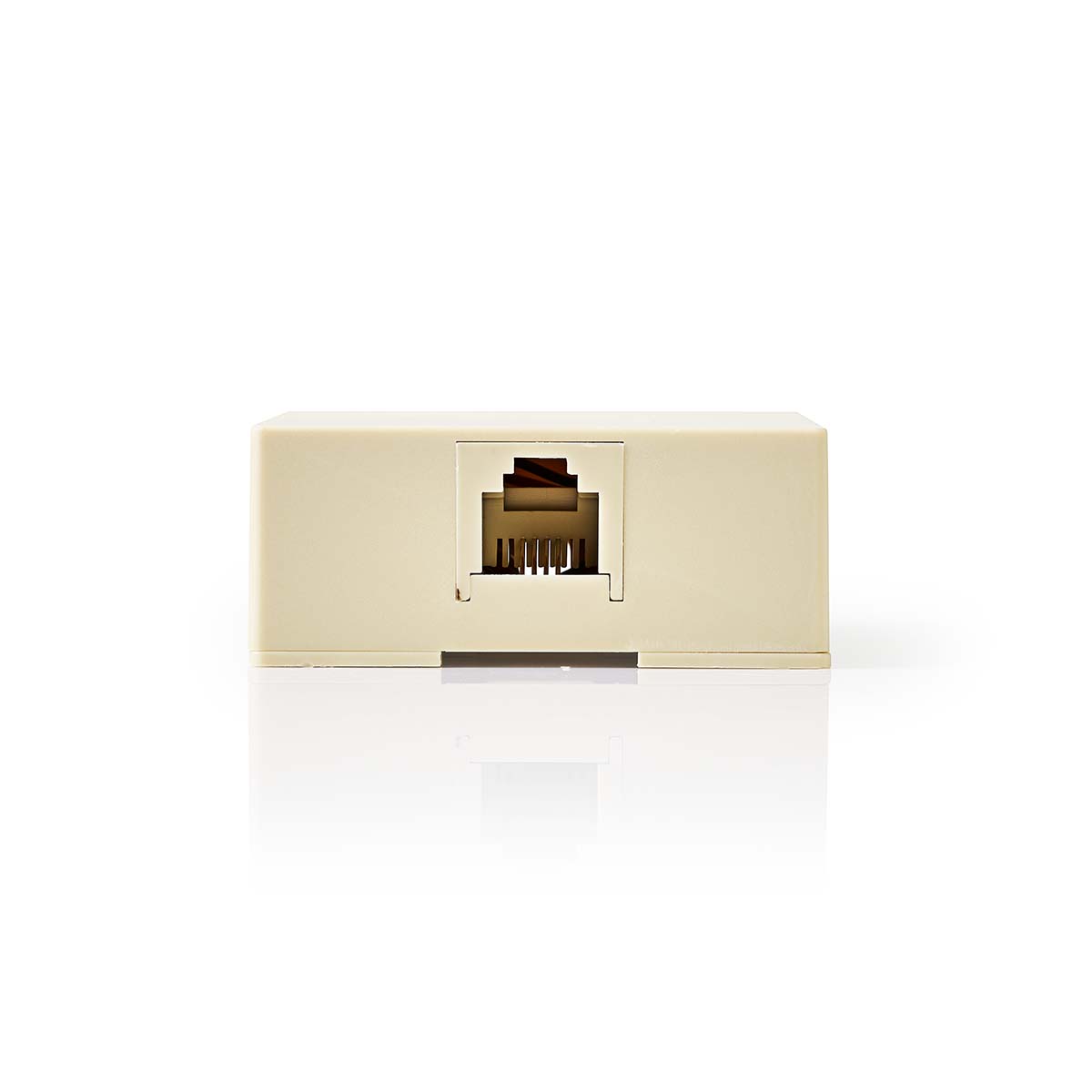 Nedis telecom-wandcontactdoos | type aansluiting: rj11 | rj11 female | rj11 female | recht | pvc | ivoor - ctgb90822iv