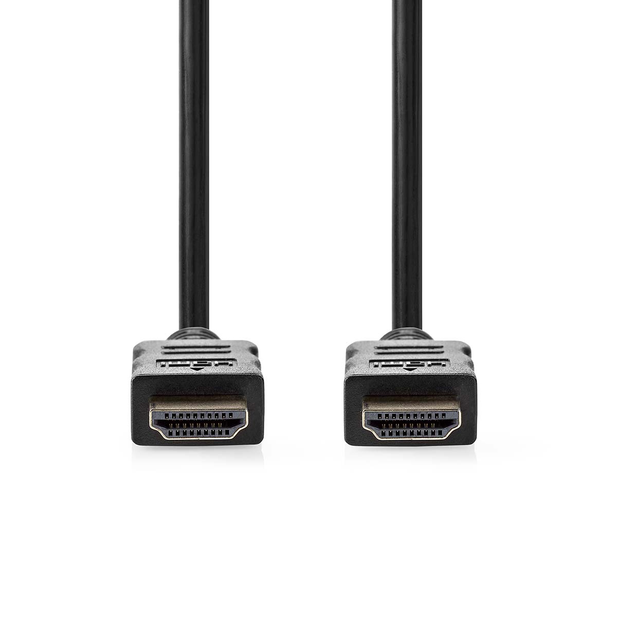 Nedis high speed hdmi-kabel met ethernet | hdmi connector | hdmi connector | 4k@30hz | arc | 10.2 gbps | 25.0 m | rond | pvc | zwart | label - cvgl34002bk250