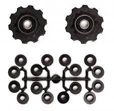 derailleurwieltjes 10 tanden 8S zwart 2 stuks