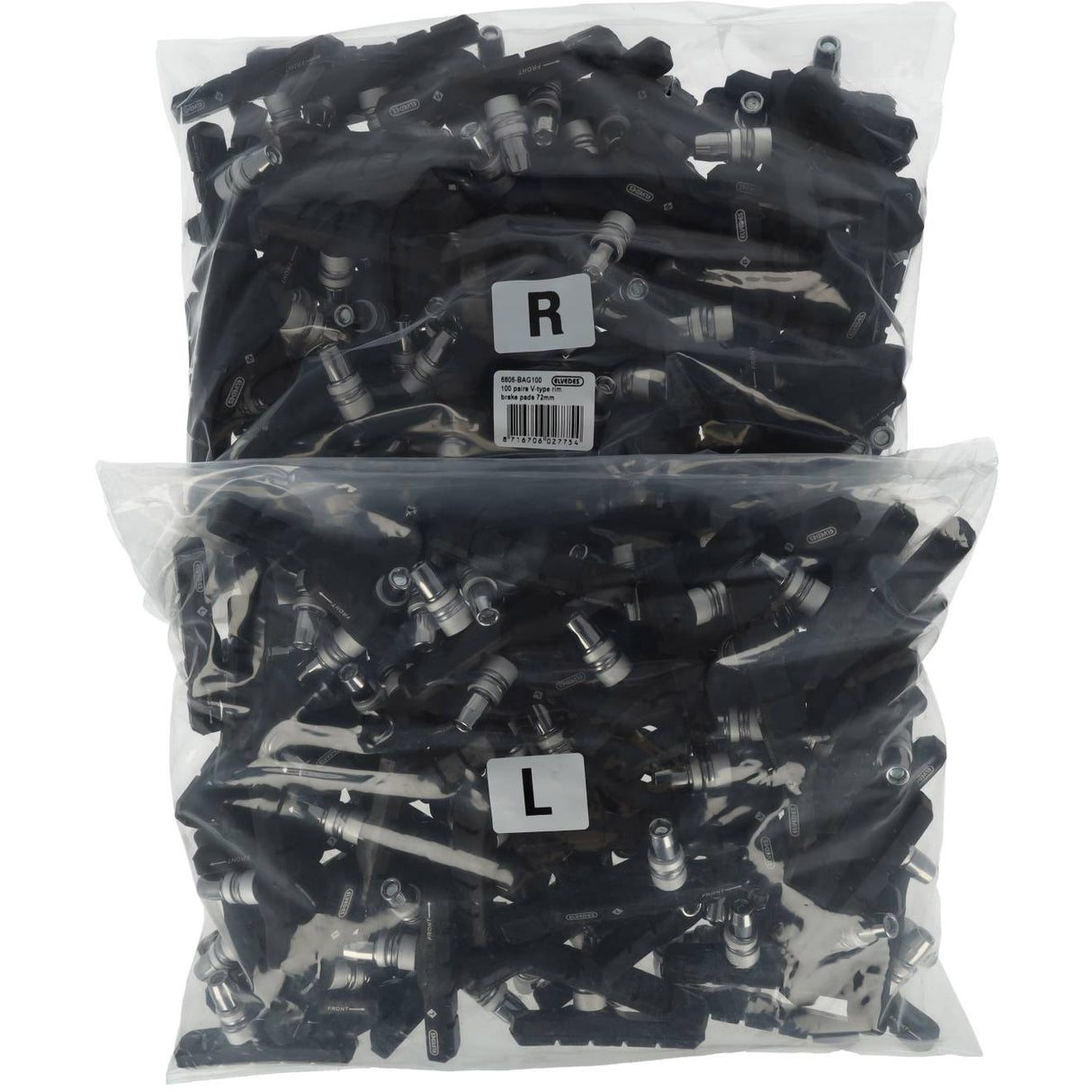 Elvedes remblokken v-brake 72mm | assymmetrisch | oem | p100