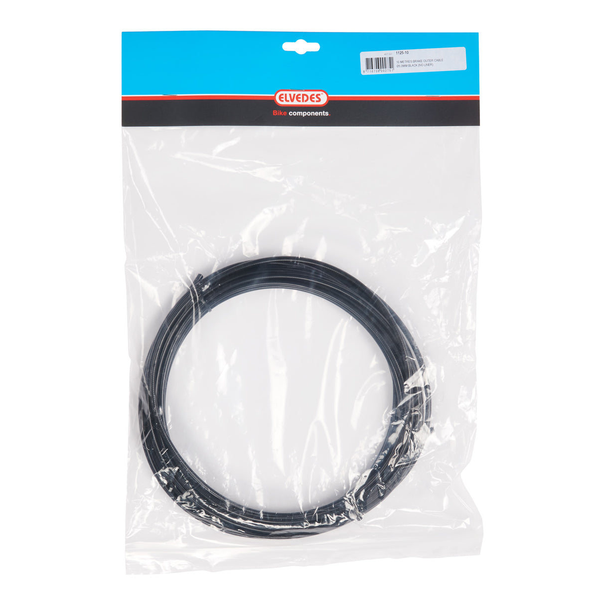 Rem buitenkabel Elvedes zonder voering ø5mm 10 meter - zwart (rol)