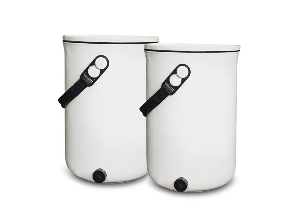 Em agriton bokashi - design keukenemmer - 9,6l - set van 2
