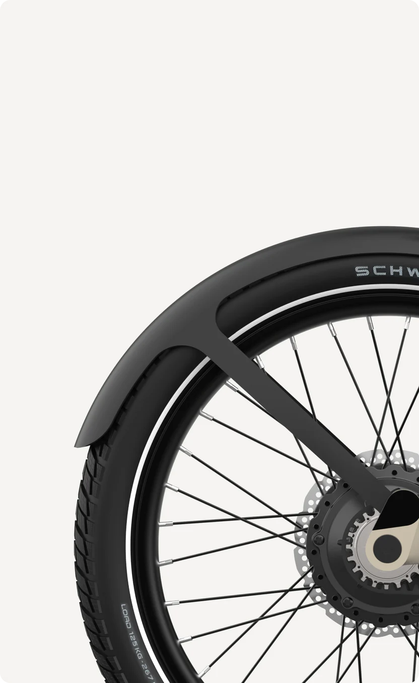 Uto eovolt spatbord achter pro20 v2 zwart