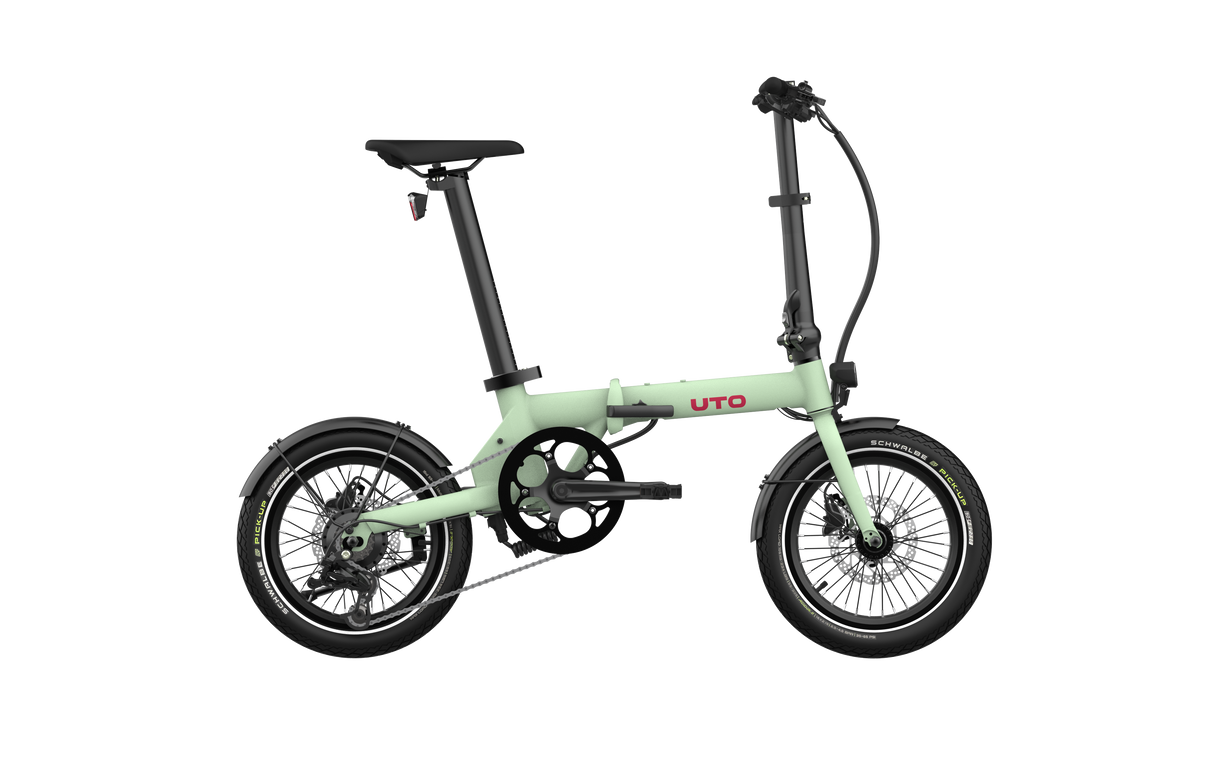 Uto elektrische vouwfiets og16 v0 groen