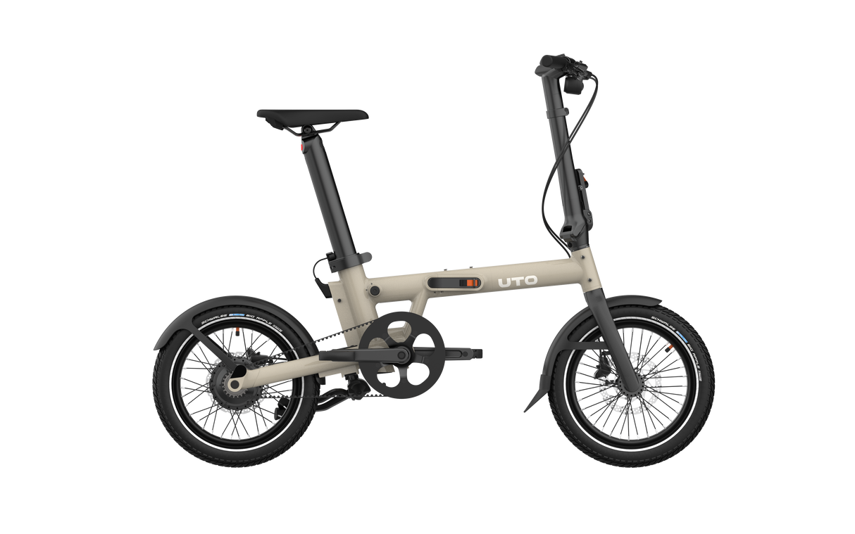 Uto elektrische vouwfiets pro16 v0 uart taupe