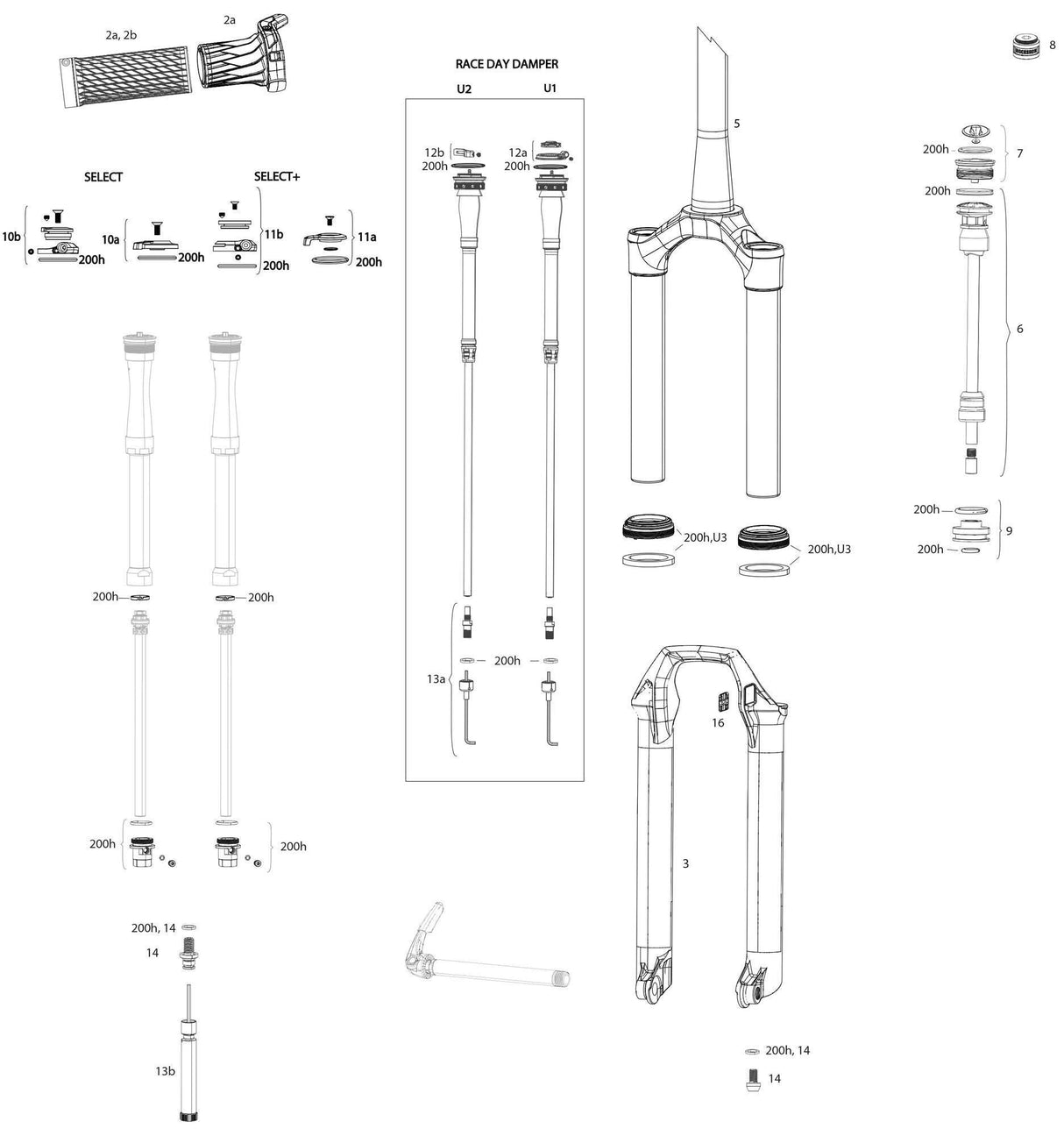 Rockshox federgabel sid select rl 2p susp.fork rs sid sel.rl 2p 27,5 + 29 boost