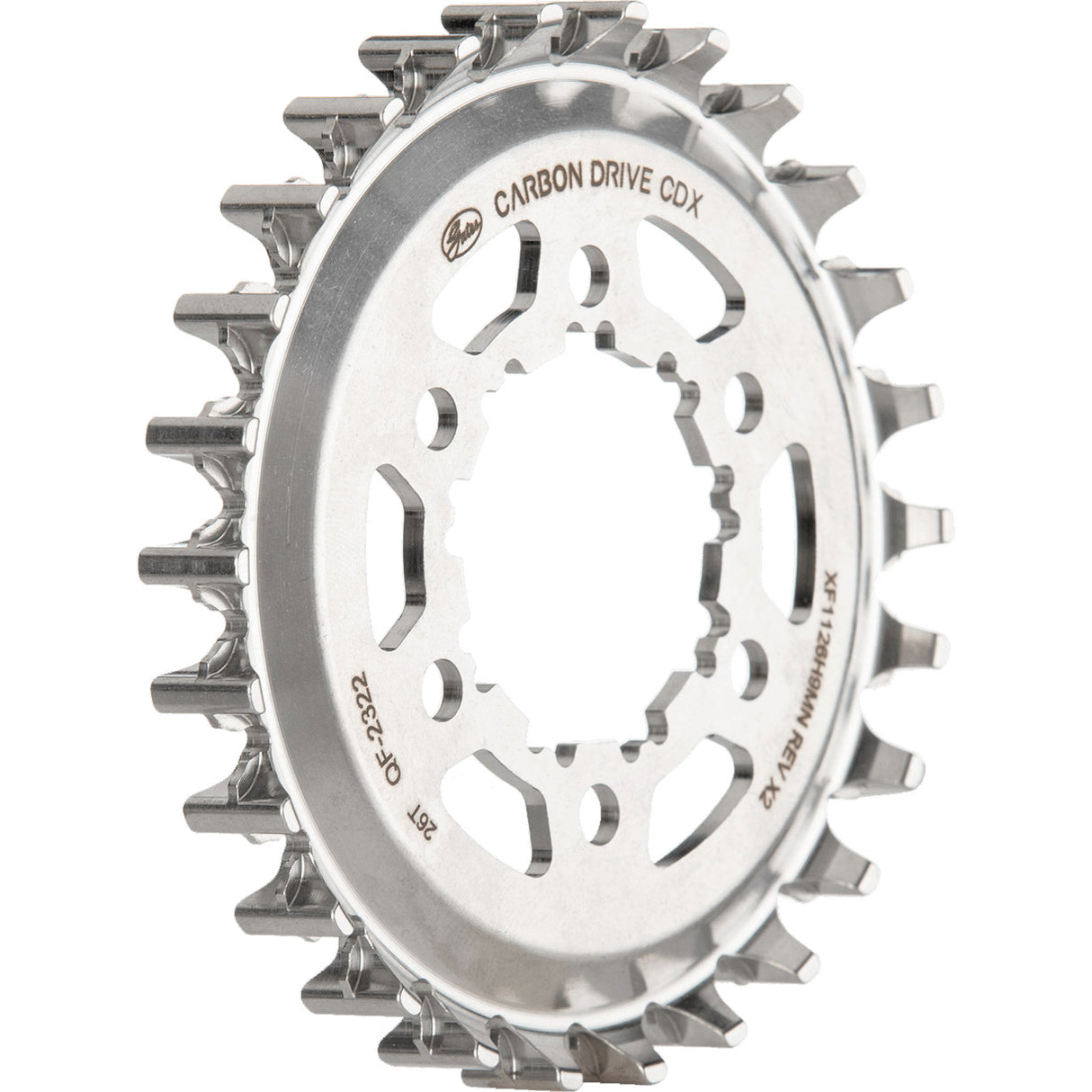 Gates sprocket cdx 26t 6b 9-spline hub fin line