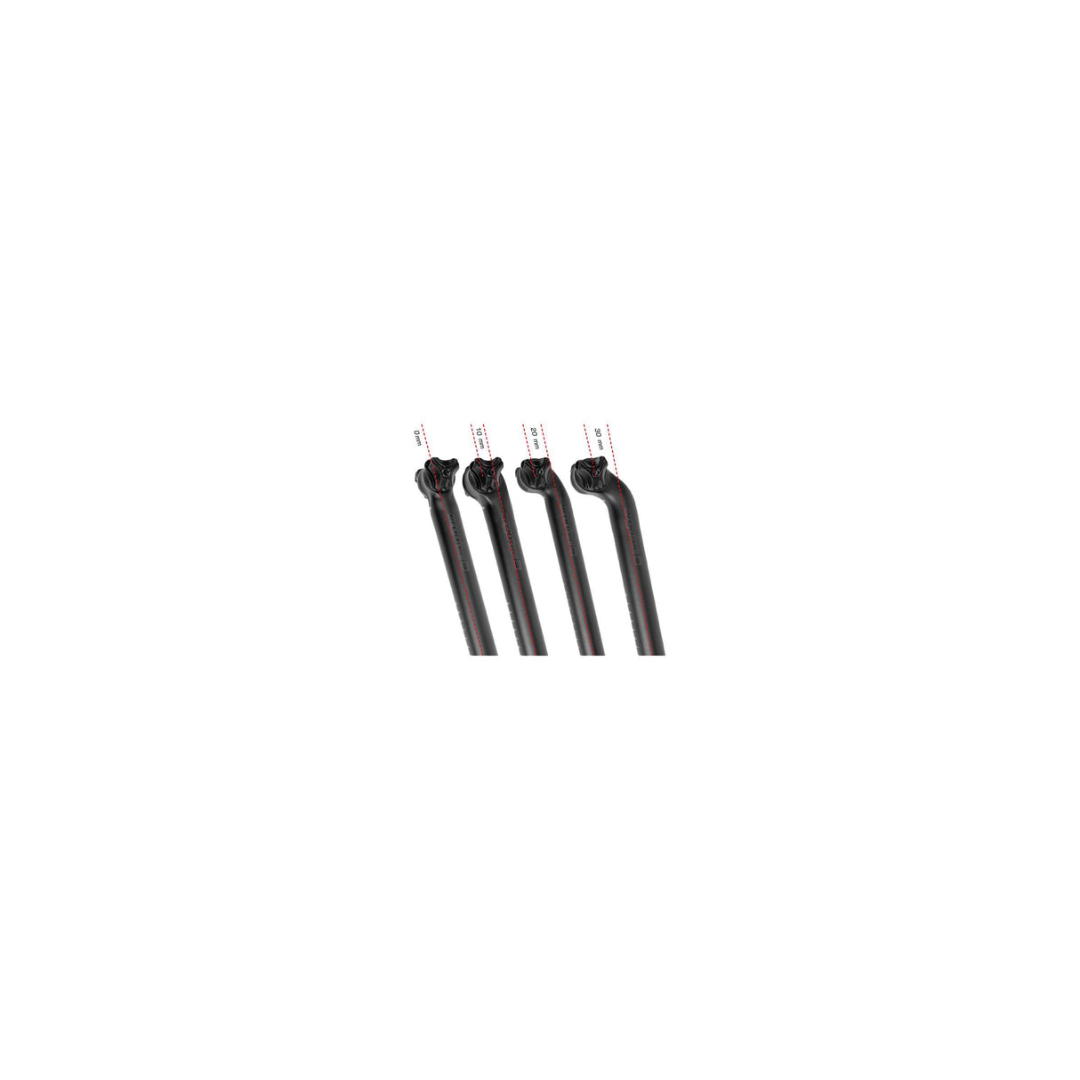 Ergotec zadelpen viper 20� 30,9 x 400 zwart mat