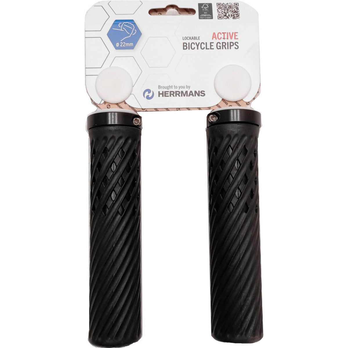 Herrmans handvatset luna lockring 130 130mm zwart