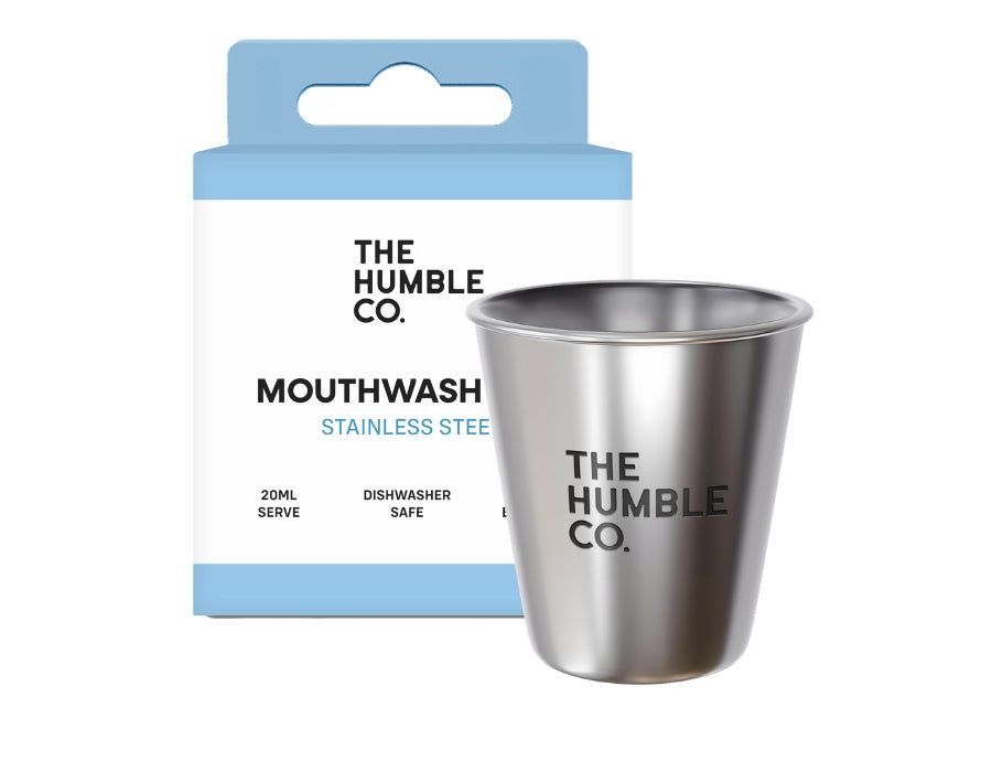 The humble co. beker voor mondwater - 100% rvs