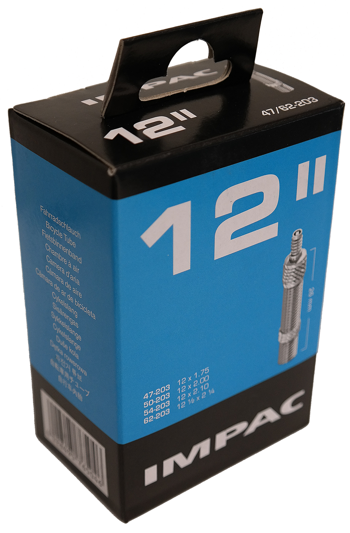 Impac Binnenband (by Schwalbe) DV16 12x1.75 2.35 ETRTO 47 62-203, Ventiel: Blitz Holland 26mm