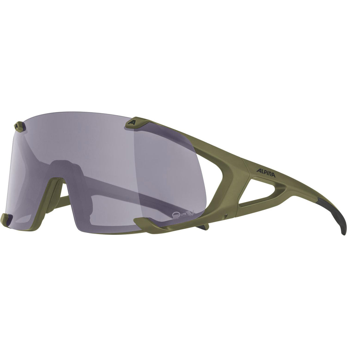 Alpina sports sportbril hawkeye q-lite v olijf
