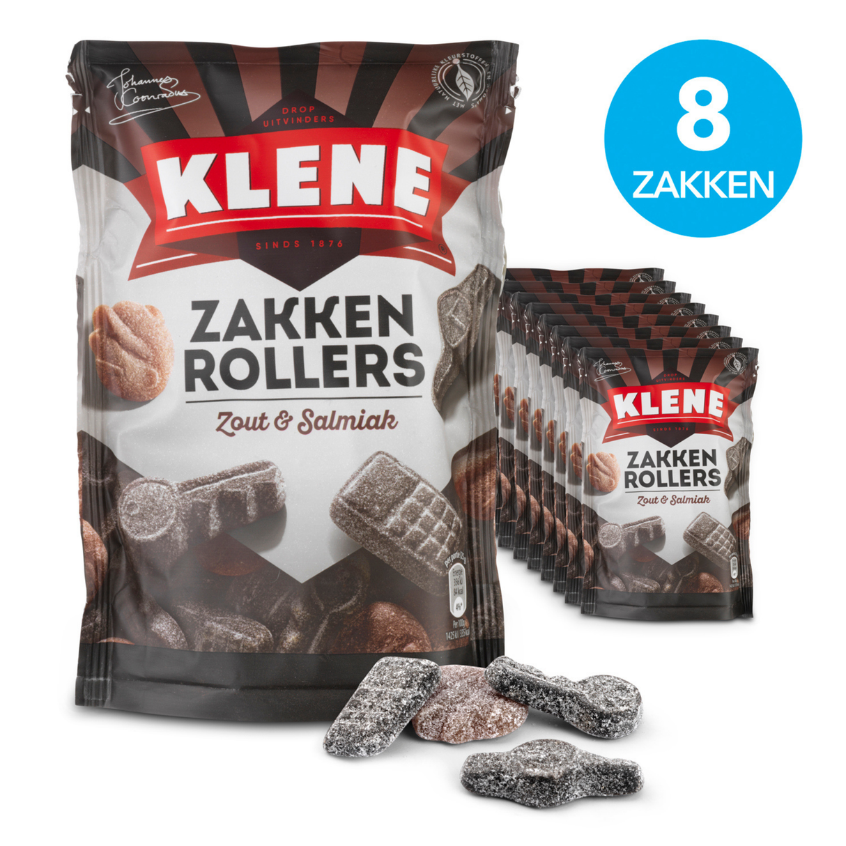 Klene zakkenrollers (8x 210gr)