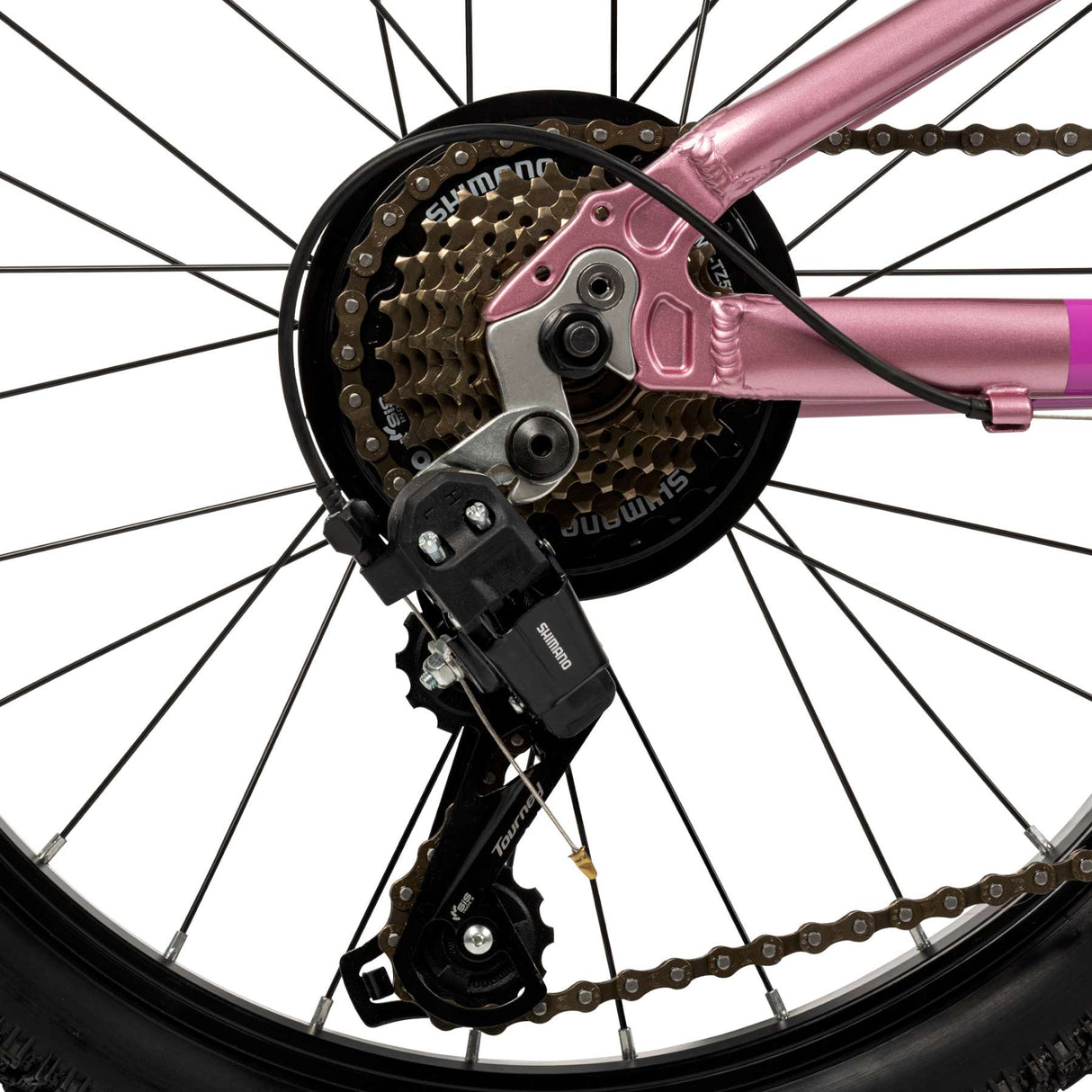 Huffy literide kinderfiets - meisjes - 20 inch - paars roze - twee handremmen