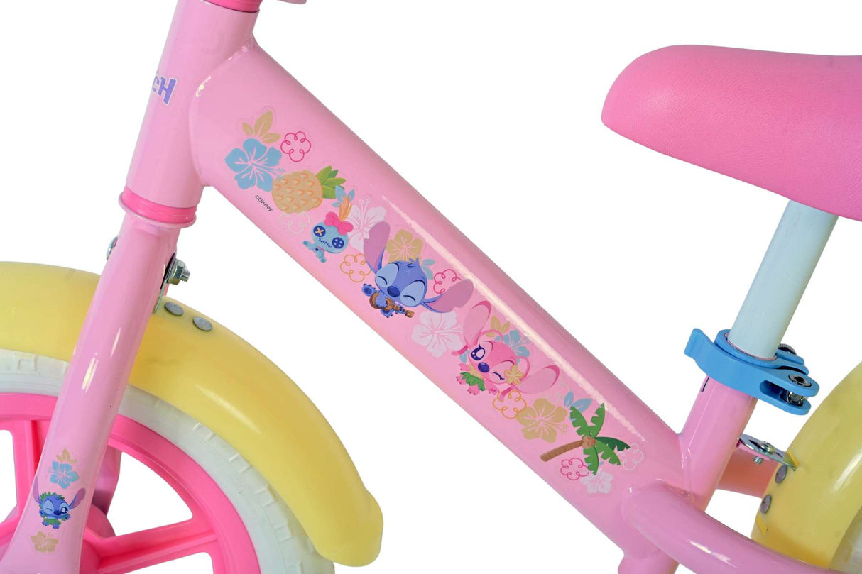 No brand loopfiets staal disney stitch roze