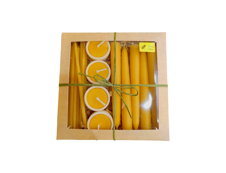 Luxa geschenkset - bijenwaskaarsen