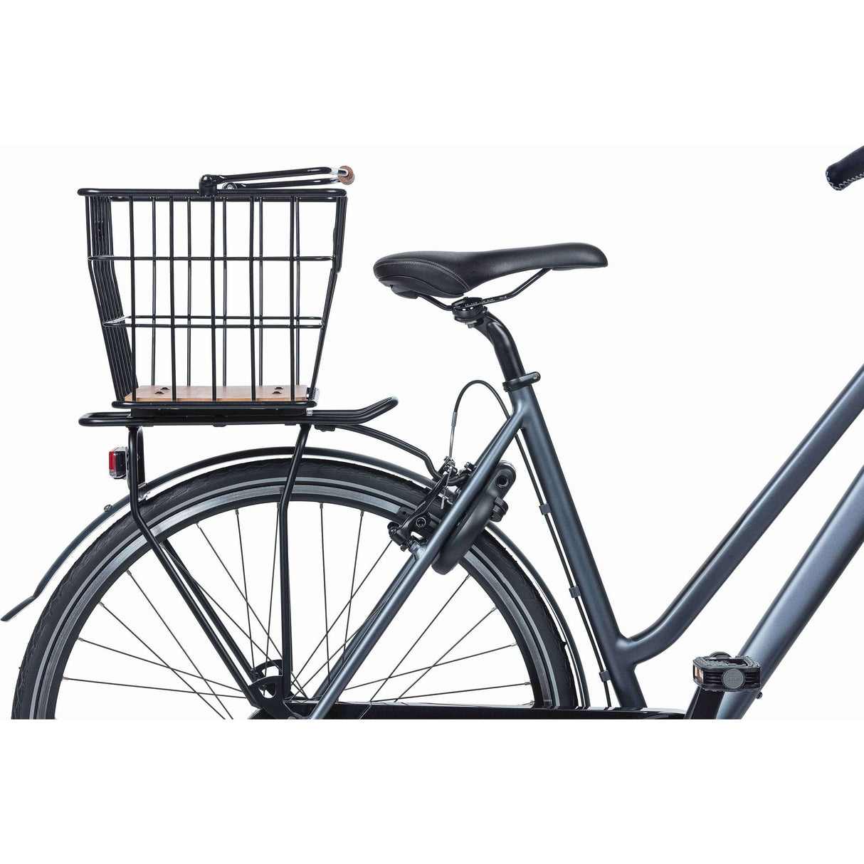 Basil fietsmand nordland mik 23 liter 23 x 33 x 19 cm voor- en of achterop zwart bruin