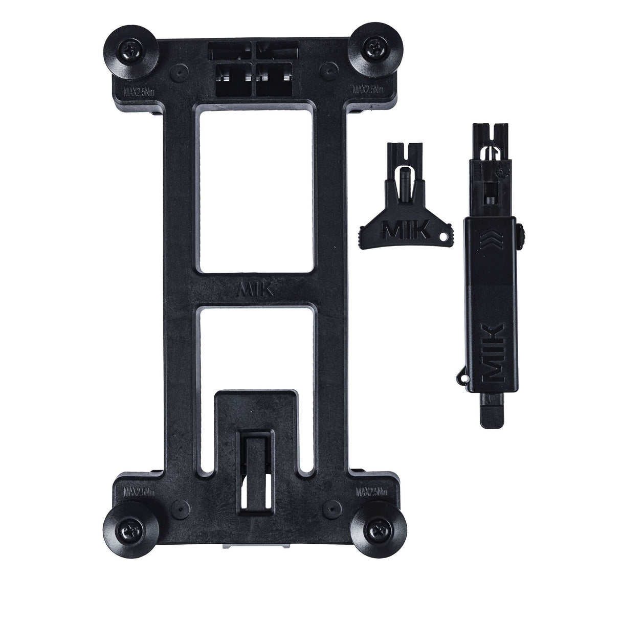 Basil mik adapter plaat 2.0 afsluitbaar zwart