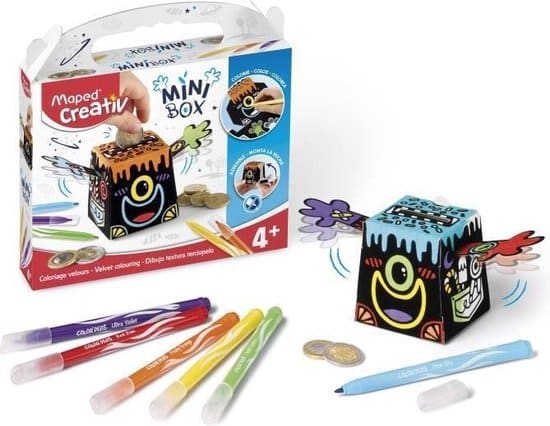 Joustra maped creatief fluweel kleuren en maak een spaarpot