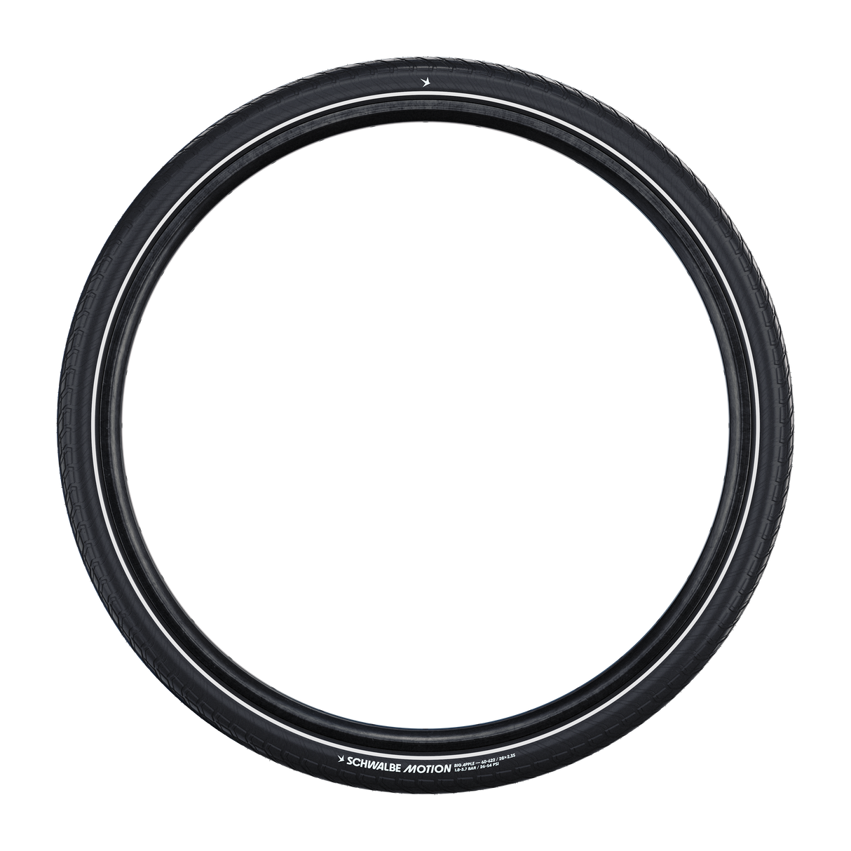 Schwalbe benelux b.v. schwalbe draadband motion big apple 50-305 +r zwart