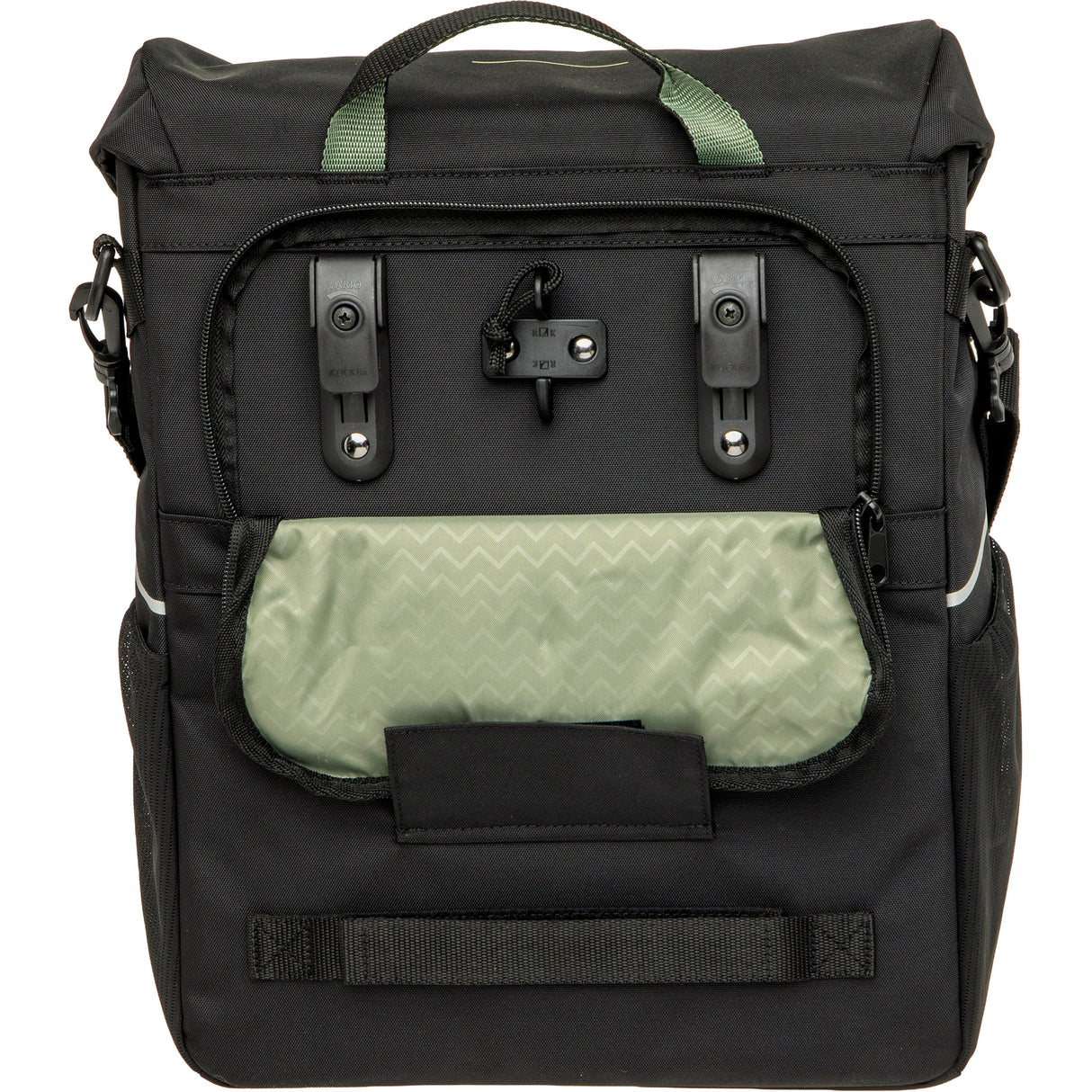 Newlooxs tas new looxs vigo enkel | zwart groen | 20l