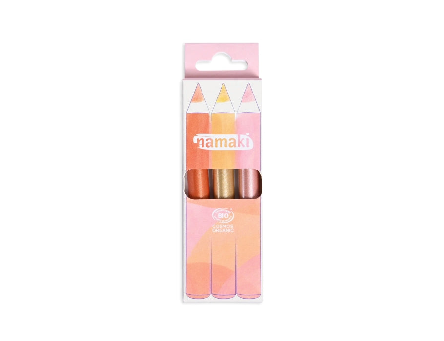 Namaki glitter make-up potloden - sunshine - 3 st.