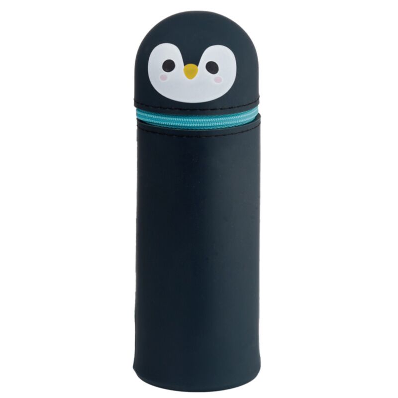 Adoramals pinguïn siliconen staand potloodetui