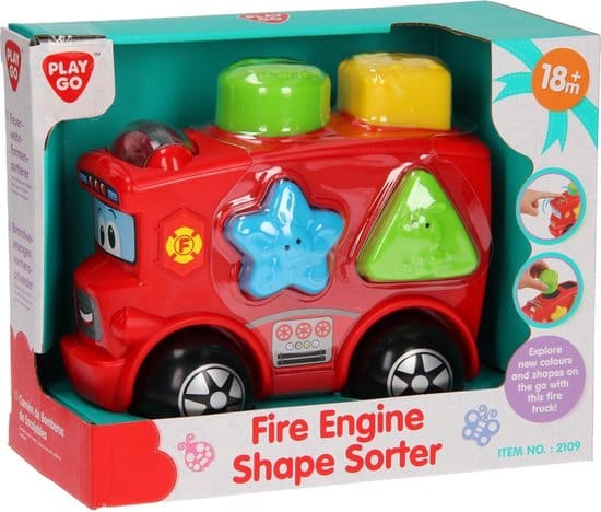 Playgo - vormensorteerder brandweerwagen