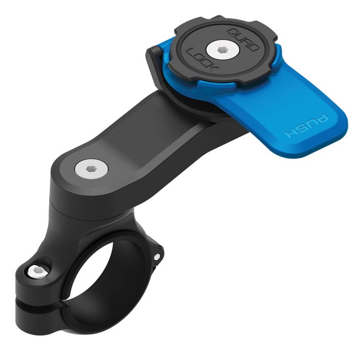 Quad lock motorcycle handlebar mount