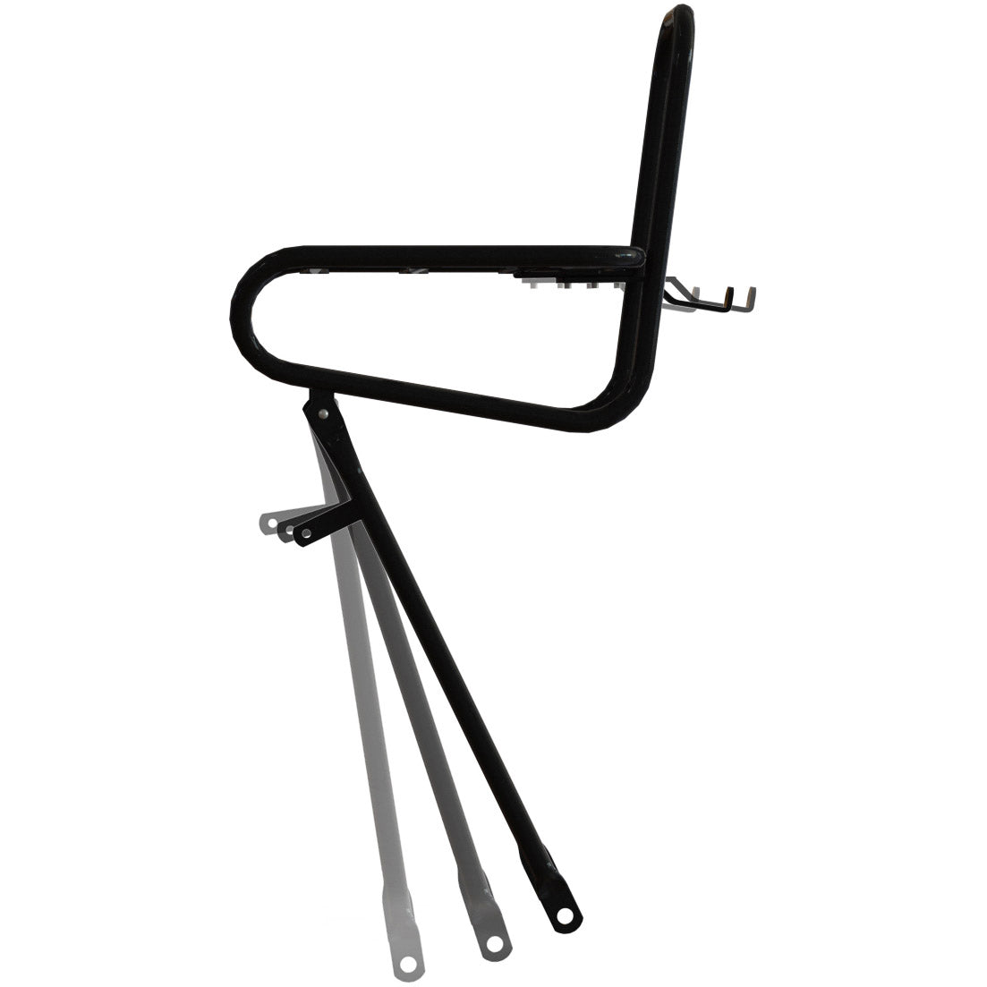 Voordrager Steco smooth zwart 25cm