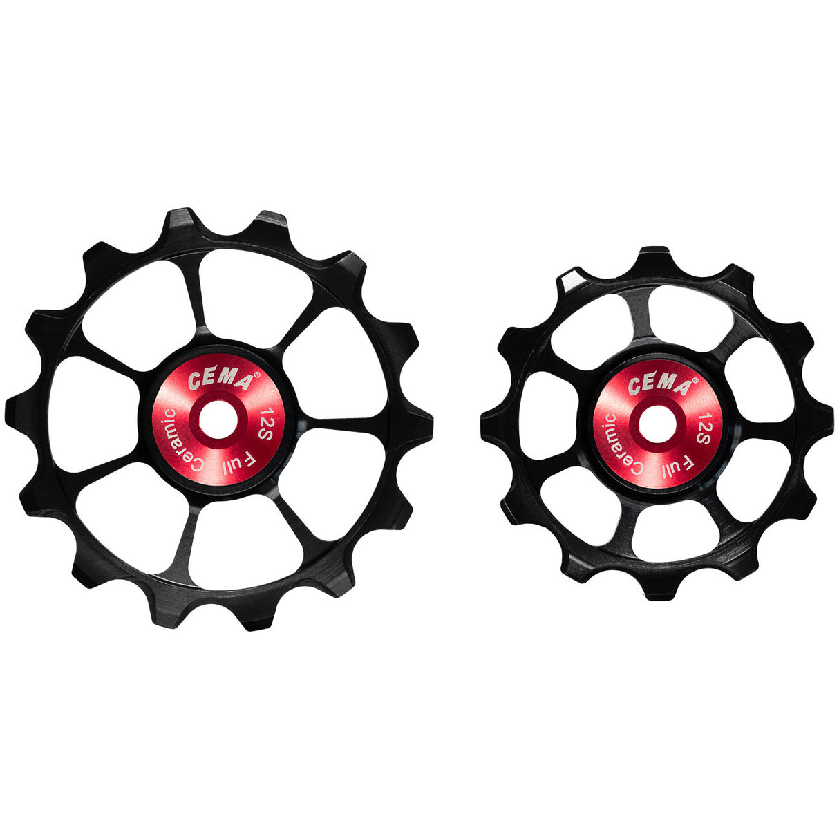 Cema derailleurwieltjes full keramisch shimano 12v zwart