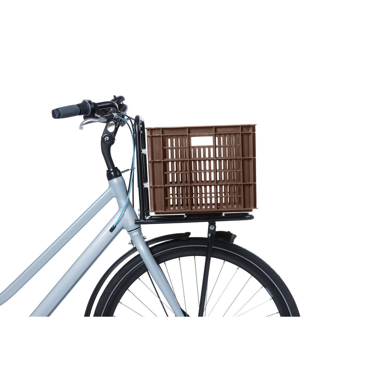 Basil fietskrat L - groot - 40 liter - bruin