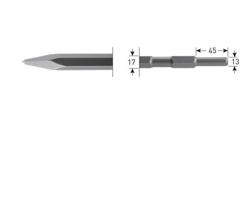 Rotec puntbeitel 280mm 6k-17mm