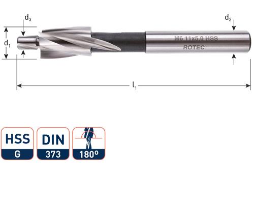 Rotec kopverzinkfrees m8 15 9