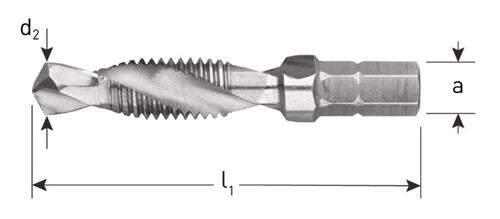 Rotec combi boortap-bit m3