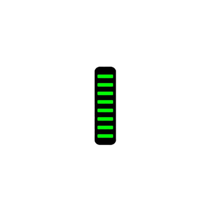 Rrp proguard cable tie - front - sticker - mini - neon green