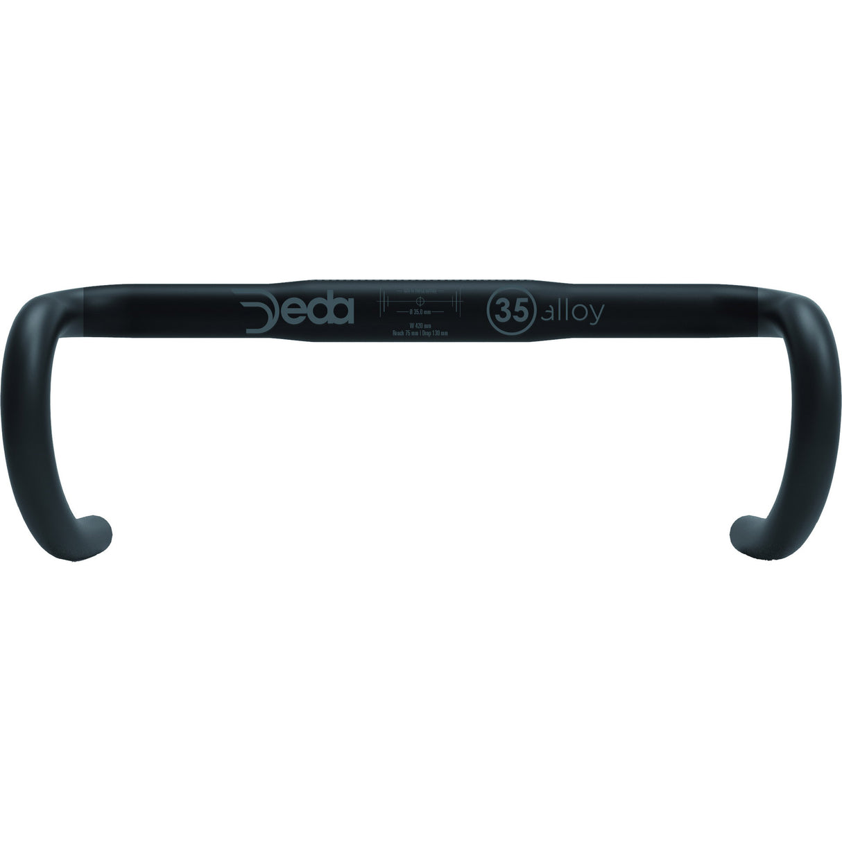 Deda stuur m35 rhm 42cm aluminium zwart