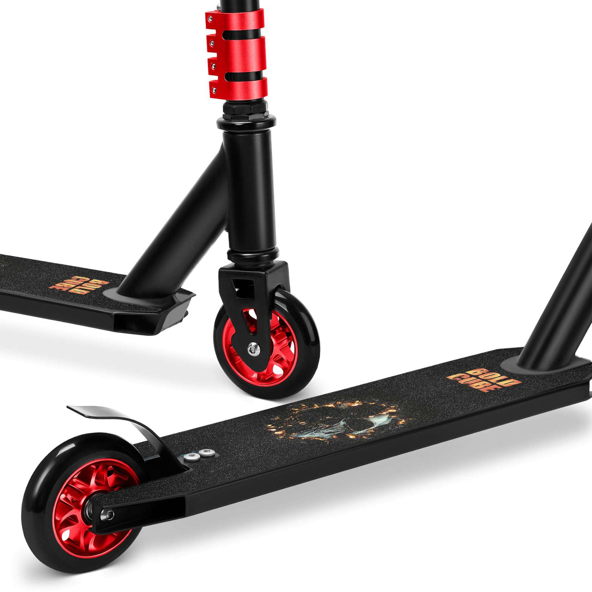 Boldcube deluxe stuntstep - zwart