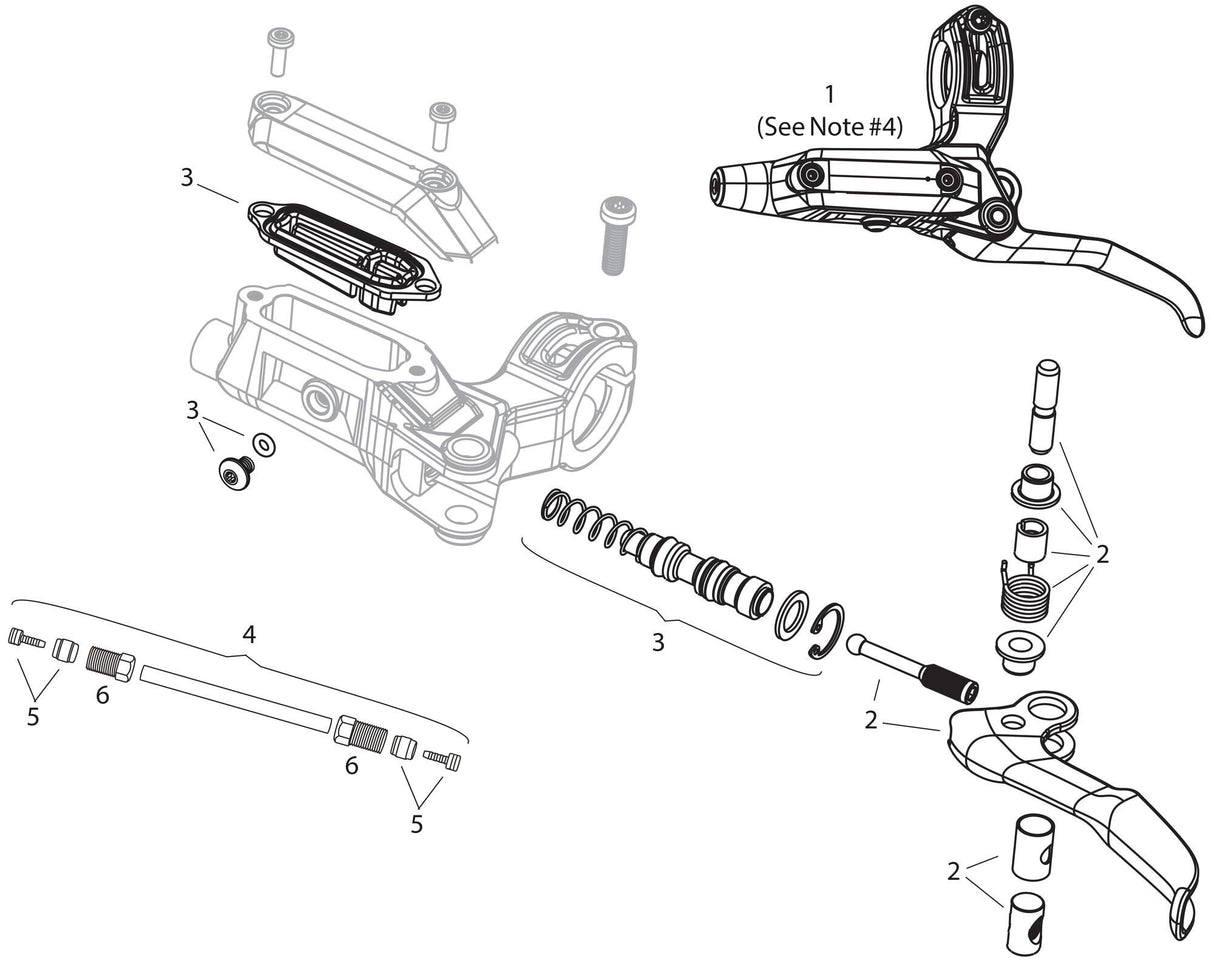 Sram scheibenbremse db6 disc brakes db6 right black