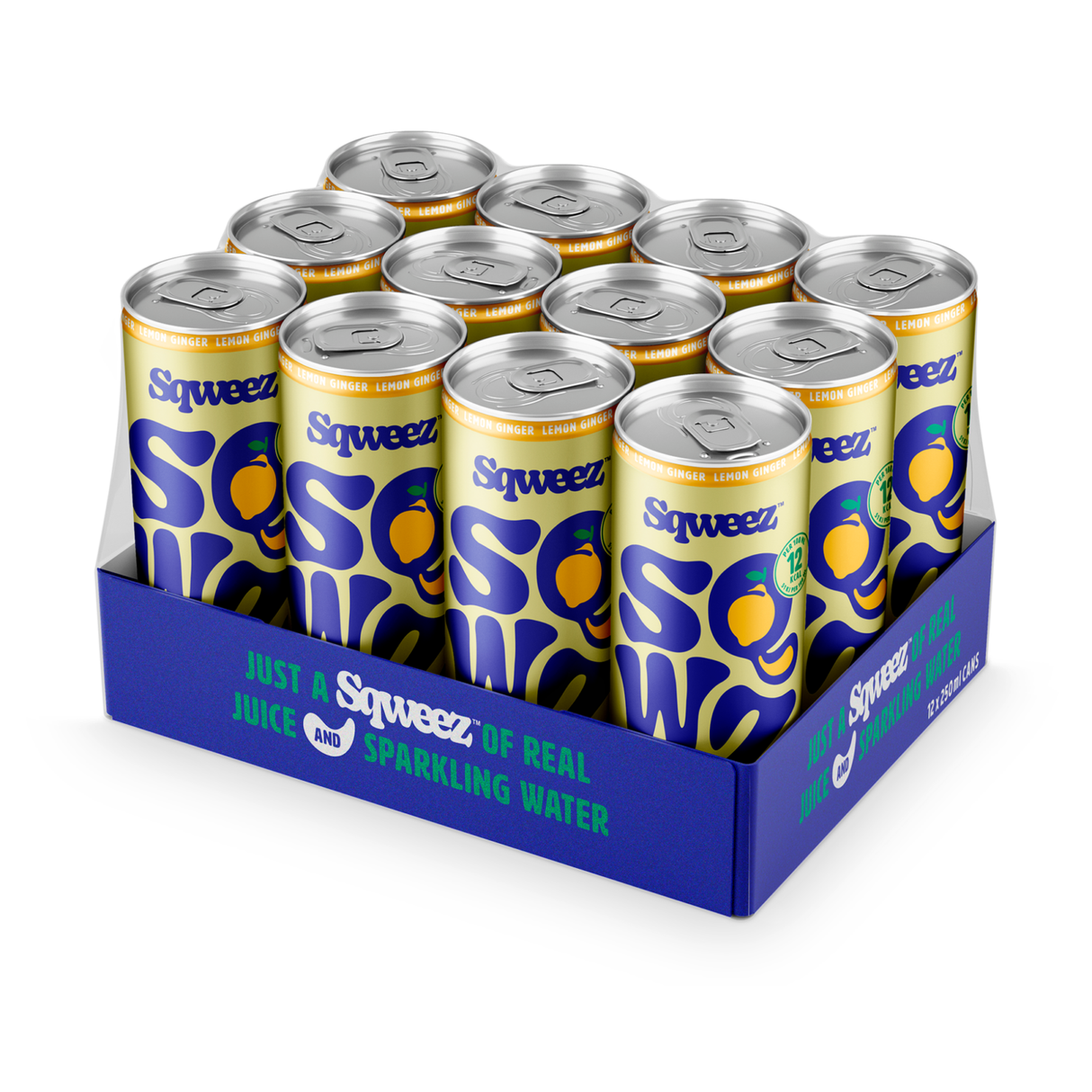 Sqweez lemon ginger blik (12x 250ml)