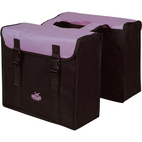 Greenlands dubbel tas 34l zwart lila