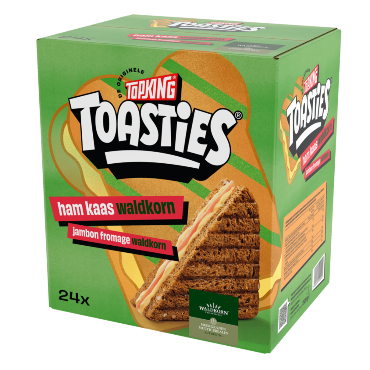 Topking waldkorn toasties ham kaas (24x 108 gr)