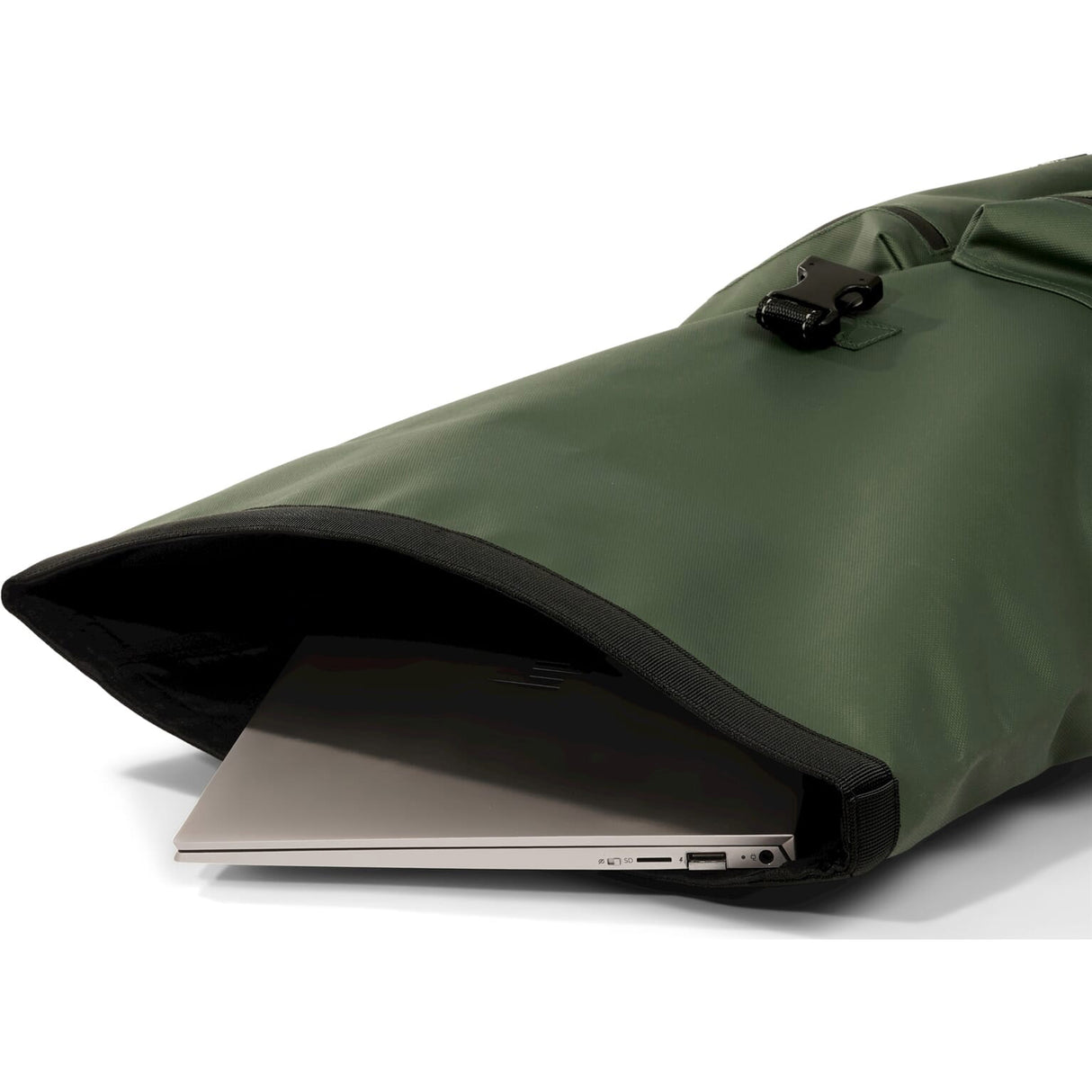 Dutchperfect urbanproof fietstas rolltop up recycle 20l groen