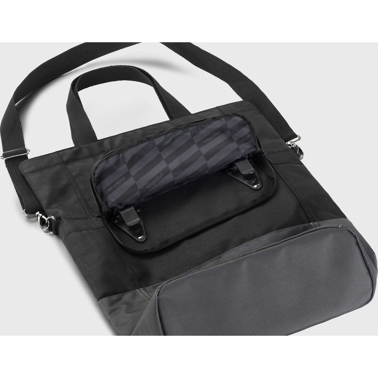 Urban Proof fietsshopper Recycled zwart grijs