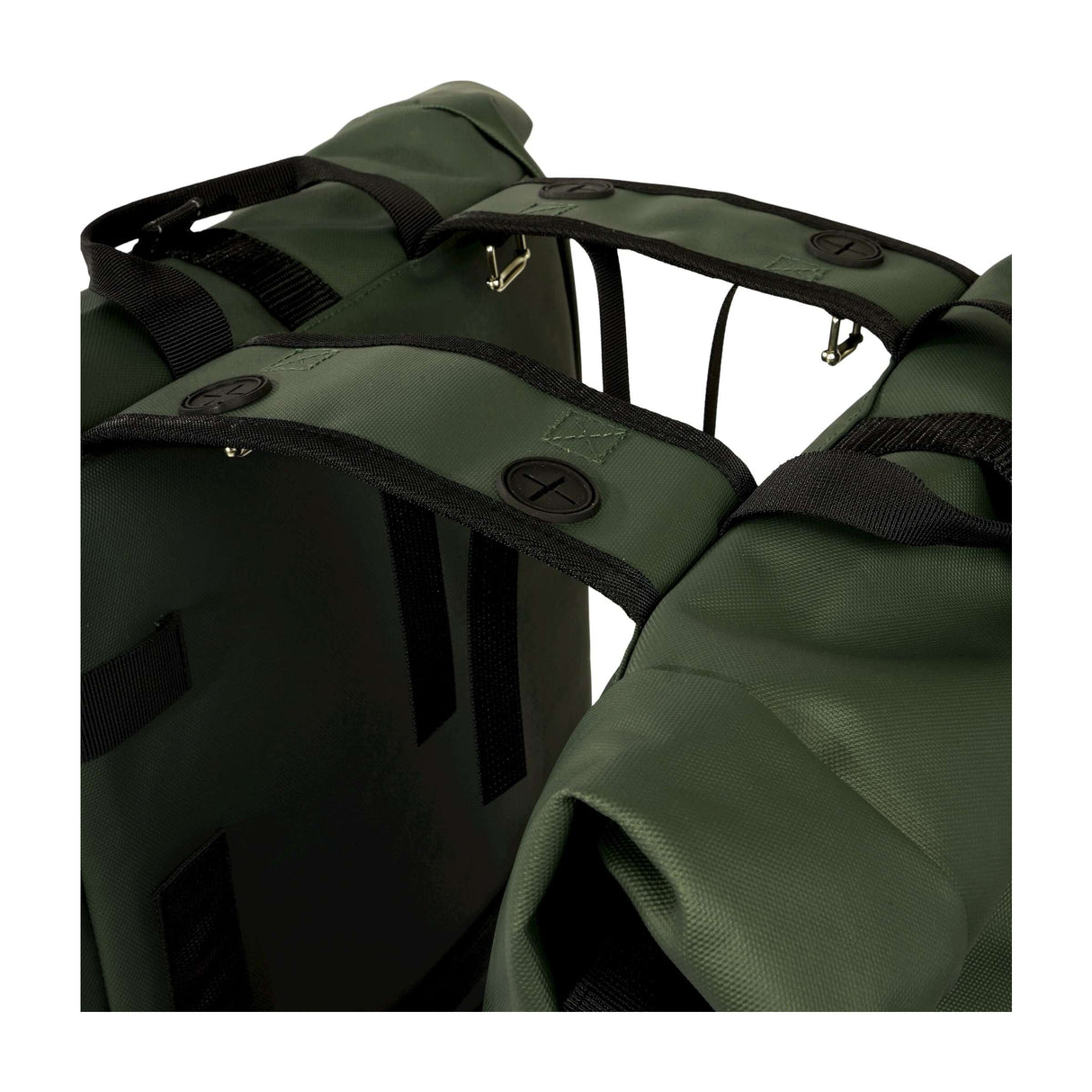 Urbanproof tas double roll up recycle 38l groen