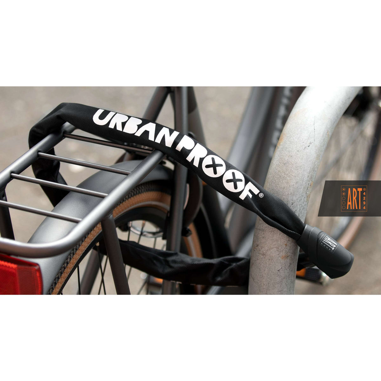 Urbanproof kettingslot art2 8mm 100cm zwart